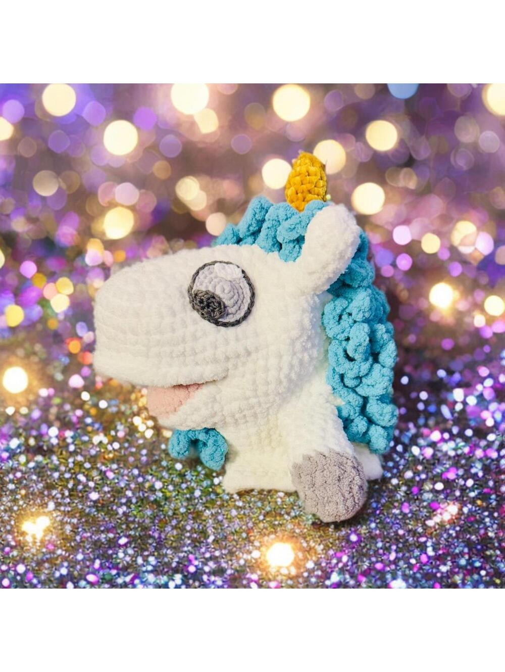 Handmade Unicorse From Bluey, Puppet Unicorn Crochet 10” - Picture 3 of 6